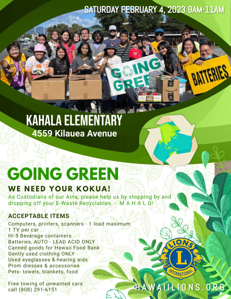 Going Green - Saturday February 4, 2023 9am-11am