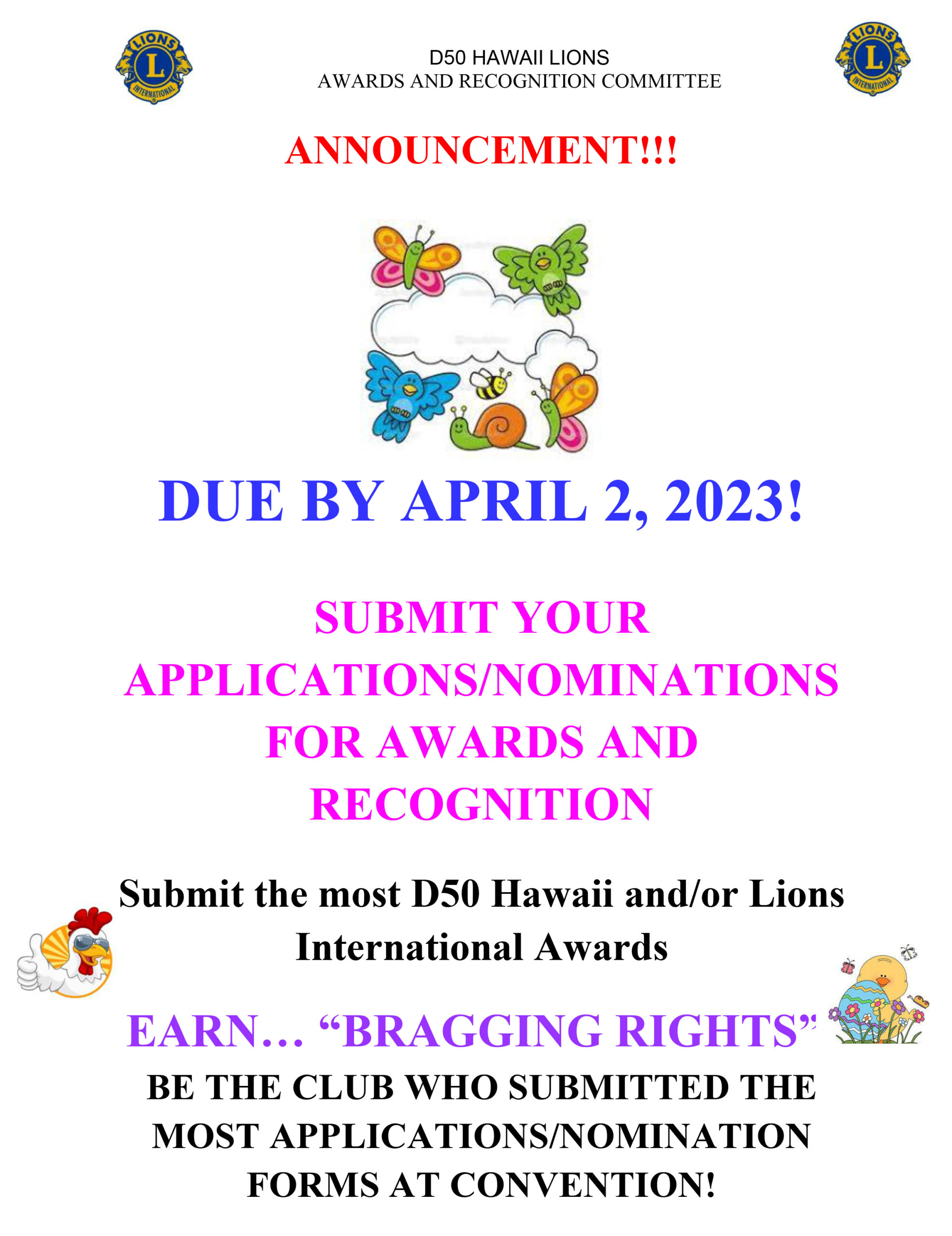 Awards & Recognition Announcement